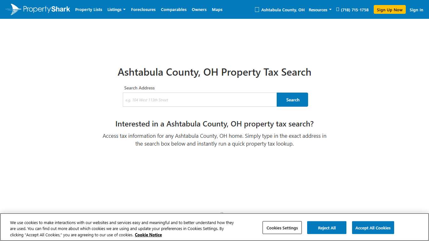 OH Property Tax Search PropertyShark