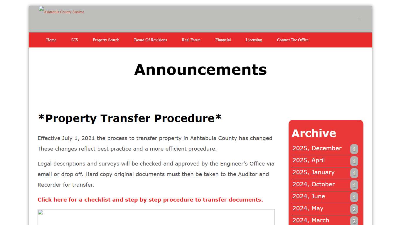 *Property Transfer Procedure*